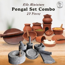 Kids Miniature Pongal Kitchen Set Mega 3 in 1 Combo