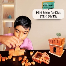 Eco-Friendly Terracotta Mini Bricks for Kids – STEM DIY Kit