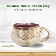 Ceramic Rustic Charm Coffee Mug | 150ml