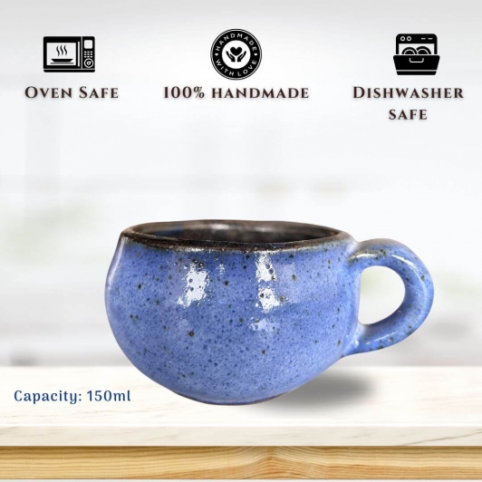 Ceramic Blue Bliss Cup | 150ml