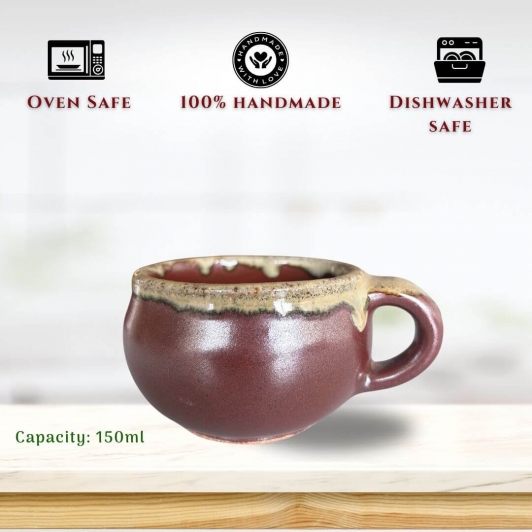 Ceramic Bubble Charm Mug | Brown | 150ml