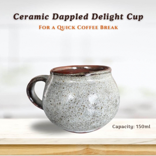 Ceramic Dappled Delight Coffee Mug | 150ml