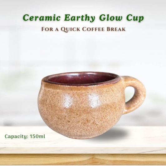 Ceramic Earthly Glow Coffee Cup | 150ml