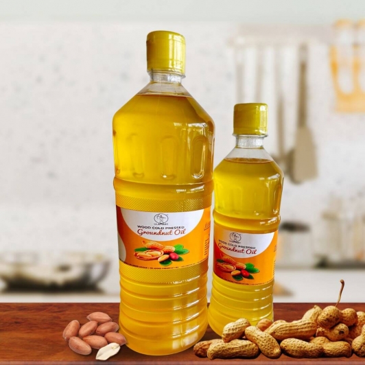 Groundnut Wood Pressed Oil | Marachekku Ennai | Peanut Oil