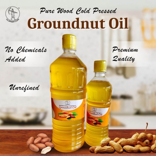 Groundnut Wood Pressed Oil | Marachekku Ennai | Peanut Oil