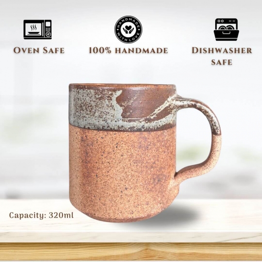 Ceramic Stone Haven Coffee Mugs | Big size | 320ml