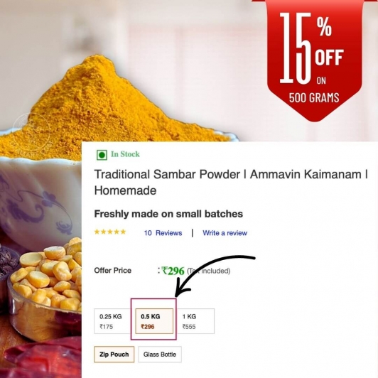 Traditional Sambar Powder | Ammavin Kaimanam | Homemade