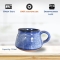 Ceramic Blue Stone Coffee Cup | Blue | 150ml