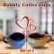 Bubbly Ceramic Coffee Mugs - Set of 2 | Capacity 150ml each