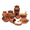 Clay Kitchen Set 14 Pcs Miniature For Kids | Medium size earthenware Playset